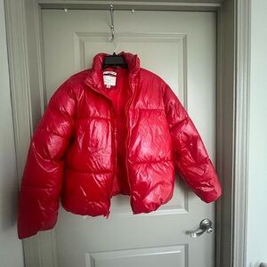 A New Day Red Puffer Jacket